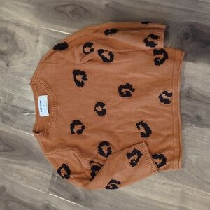 3T cheetah print sweater